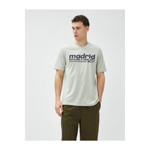 Koton Madrid T-Shirt Printed Short Sleeve Crew Neck Cotton