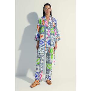 DEFACTO Regular Fit Printed Viscose Beachwear