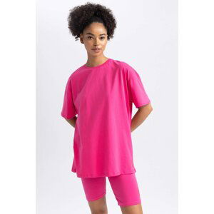 DEFACTO Oversize Fit Crew Neck Short Sleeve T-Shirt