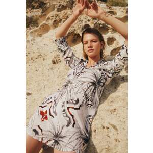 Nefes Istanbul X DeFacto Patterned Viscose Beach Shirt