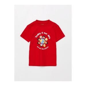 LC Waikiki Crew Neck Short Sleeve Printed Baby Boy T-Shirt
