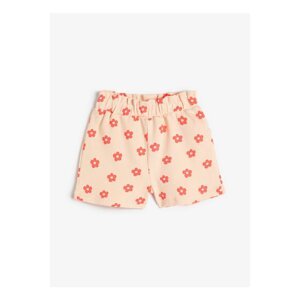 Koton Elastic Waist Normal Pink Baby Shorts 3smg40046ak