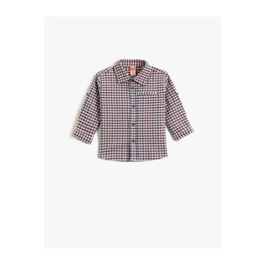 Koton Long Sleeve Cotton Shirt with Pocket Detail