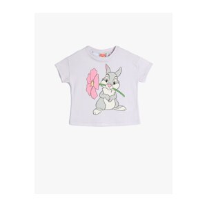 Koton Bambi T-Shirt Thumper Rabbit Print Short Sleeve Crew Neck