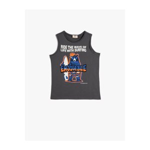 Koton Tank Top Printed Sleeveless Crew Neck Cotton