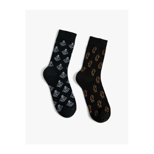 Koton Set of 2 Socks Anchor Themed