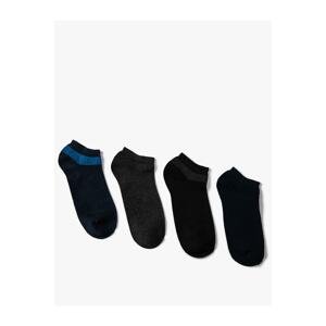 Koton Set of 4 Booties Socks Geometric Patterned
