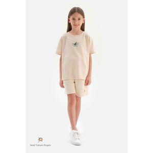 Dagi Beige Natural Color Local Seed Cotton Unisex Towel Shorts