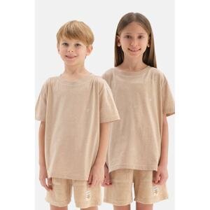Dagi Brown Natural Color Local Seed Cotton Unisex T-Shirt.