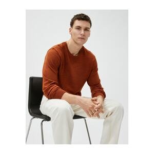 Koton Basic Knitwear Sweater Crew Neck Slim Fit Long Sleeve