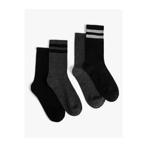 Koton 4-Piece Striped Socks Set Multi Color