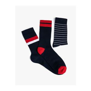 Koton 3-Piece Striped Socks Set Multi Color