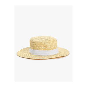 Koton Straw Hat Sombrero with Ribbon Detail