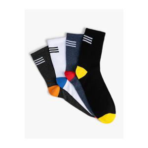 Koton Set of 4 Socks Striped Multicolored