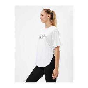 Koton Sports T-Shirt Motto Printed Crew Neck Short Sleeve
