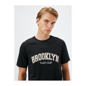 Koton Sports T-Shirt Motto Printed Crew Neck Raglan Sleeve