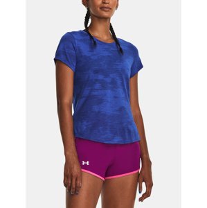 Under Armour T-Shirt UA Streaker Speed Camo SS-BLU - Women