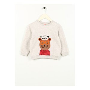 Koton Men's Printed Beige Sweatshirts 4WMB10188TK - Toddler
