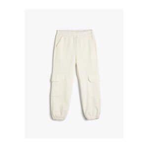 Koton Basic Cargo Jogger Sweatpants With Pockets Elastic Waist