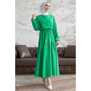 InStyle Merya Tunnel Belted Soft Ayrobin Dress - Green