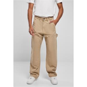 Double Knee Carpenter Union Pants Beige