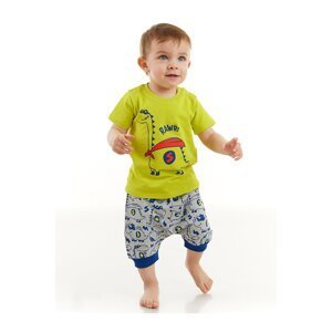 Denokids Super Dino Baby Boy T-shirt Capri Shorts Set