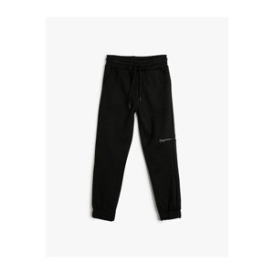 Koton Jogger Sweatpants with Zipper Detail and Tie Waist Ribbon