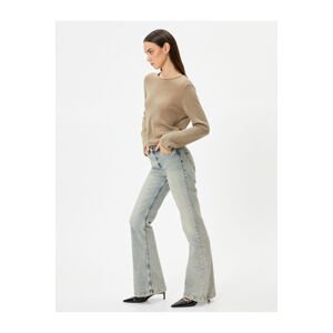 Koton Flared Jeans Slim Fit High Waist - Victoria Jean