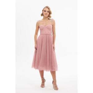 Carmen Dusty Rose Tulle Stoned Princess Prom Dress