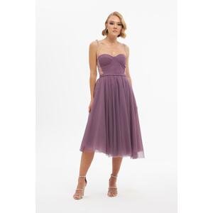 Carmen Lavender Tulle Stone Princess Prom Dress