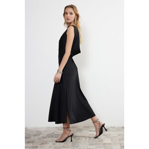 Trendyol Black Degajel Satin Dress