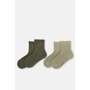 Dagi 2-Pack Khaki Boys' Modal Socks