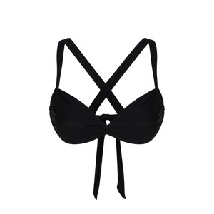 Trendyol Black Bralette Knotted Bikini Top