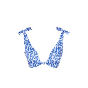 Trendyol Ethnic Patterned Bralette Knotted Bikini Top