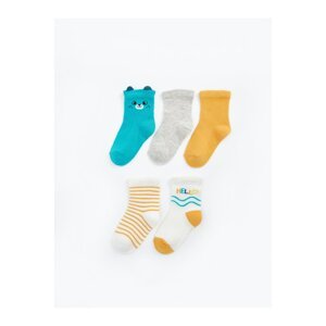 LC Waikiki Printed Baby Boy Socks Set of 5