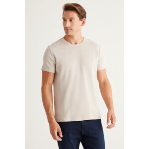 ALTINYILDIZ CLASSICS Men's Mink Slim Fit Slim Fit Crew Neck 100% Cotton T-Shirt