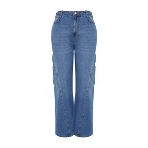 Trendyol Curve Light Blue Wide Cut Jeans