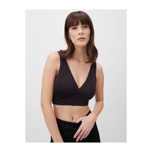 Jimmy Key Black Slim Fit Strap Knitted Bralette