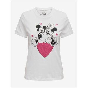 White women's T-shirt ONLY Mickey - Women