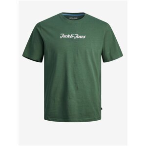 Dark Green Men's T-Shirt Jack & Jones Henry - Men