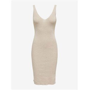 Beige women's sheath dress ONLY Lina - Women