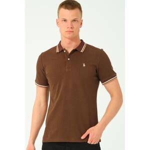 T8594 DEWBERRY MEN'S T-SHIRT-COFFEE-2