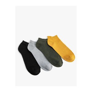Koton Set of 4 Basic Booties Socks Multicolored