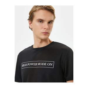 Koton Sports T-Shirt Motto Printed Crew Neck Short Sleeve