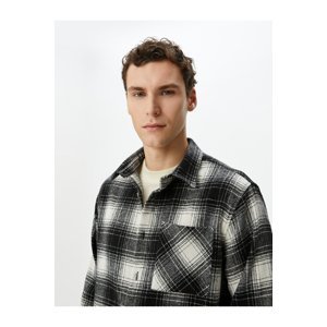 Koton Lumberjack Shirt with Pocket Detailed Classic Collar Long Sleeve