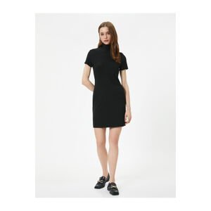 Koton Mini Dress Turtleneck Short Sleeve