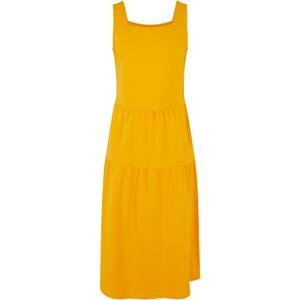 Girls' 7/8 Length Valance Summer Dress - yellow