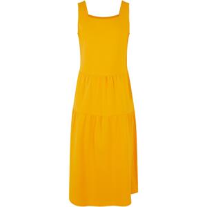 Girls' 7/8 Length Valance Summer Dress - yellow