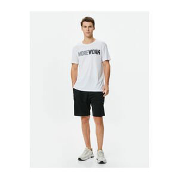 Koton Sports T-Shirt Motto Printed Short Sleeve Crew Neck
