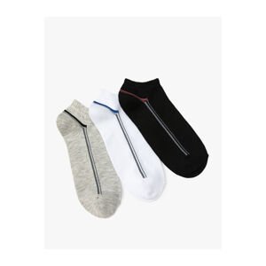 Koton 3-Piece Striped Booties Socks Set Multi Color Cotton Blended